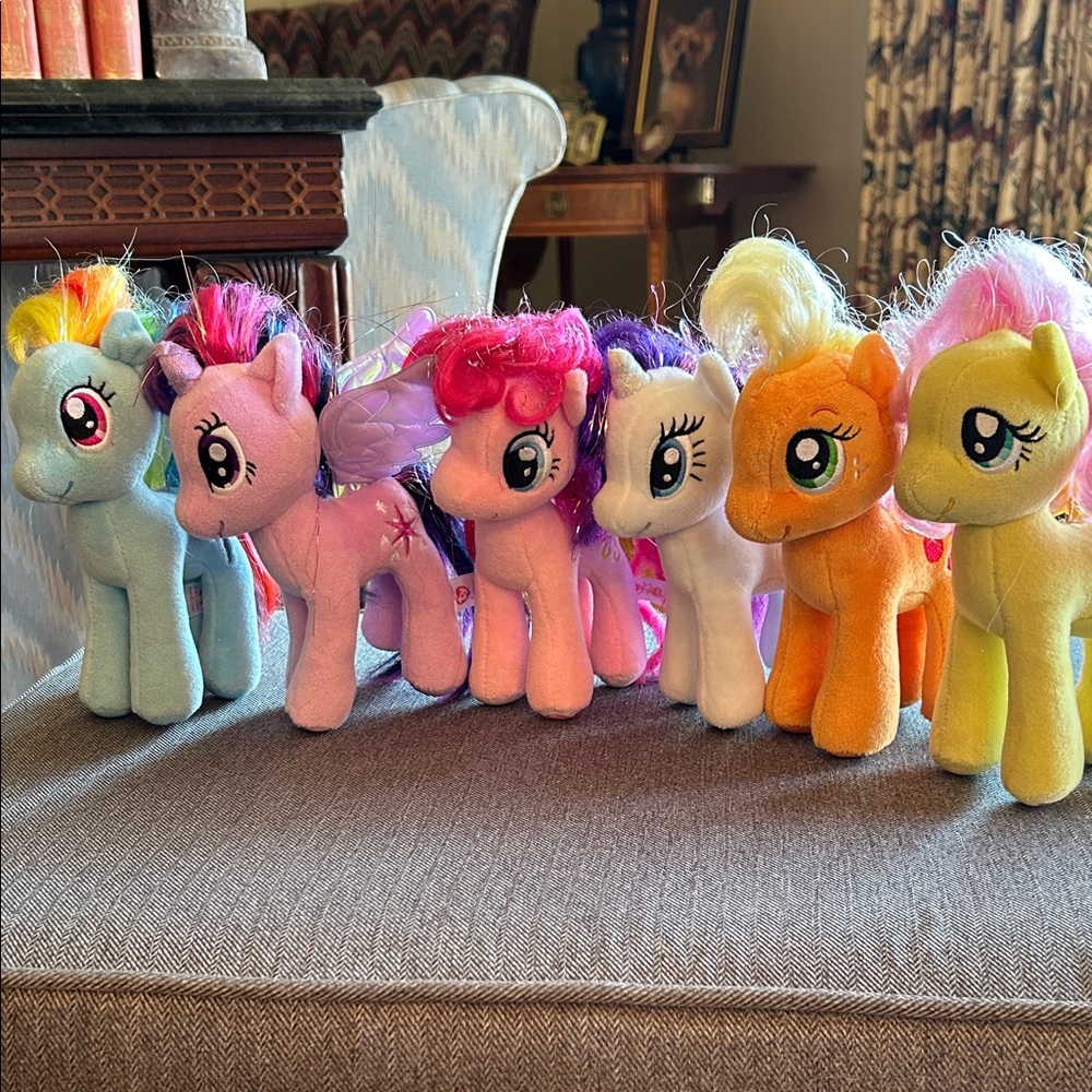 Set of 6 My Little Pony plushies